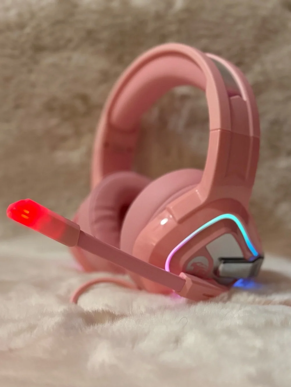 Ziumier Pro Gaming Headset - Pink RGB